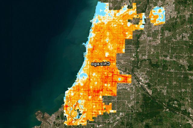 芝加哥地区热图